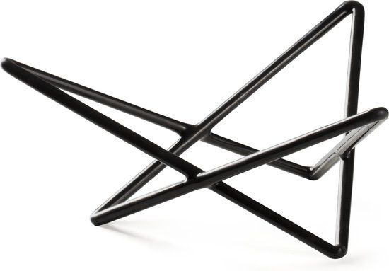 Hendi Anti-Slip Display Standaard - Hoekig - Zwart - Staal - 26x23x10 cm