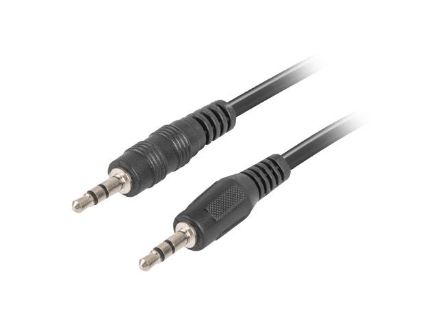 Lanberg CA-MJMJ-10CC-0020-BK - Audio kabel - 2 m - Zwart