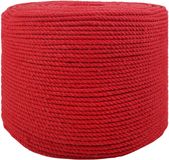 vidaXL Katoenen Touw 6 mm 250 m Rood 100% Katoen