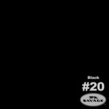 Savage Achtergrondrol Black (nr 20) 3.55m x 30m