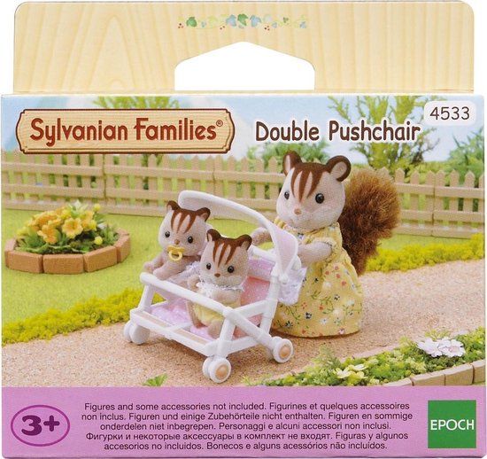Sylvanian Families Dubbele Kinderwagen - 4533