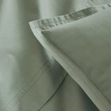 Kussensloop Essix - Première - Rolkussensloop - Percale Katoen - Saliegroen - 43 x 230 cm