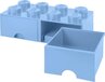 LEGO Brick 8 Opbergbox met 2 Lades - Blauw
