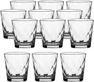 BORMIOLI ROCCO Verres à eau/verres à boire set de 12x pièces 240 ml transparent kaleido relief