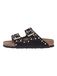 BIRKENSTOCK Muiltjes 'Birkenstock Ciabatta Arizona' zwart gemêleerd