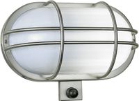 KS Verlichting Sonn Wandlamp Bewegingssensor E27 RVS Melkglas