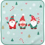 Sheepworld Magische handdoek met kaboutermotief, kleine handdoek, gastendoek, 30 cm x 30 cm, katoen