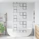 Maison Exclusive - Rideau de douche avec coffre, dimensions 90x240 cm, largeur du tissu 86 cm
