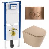 Geberit QeramiQ Dely Toiletset - Mat Beige