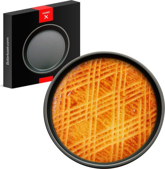 HGMD Boterkoekvorm Ø 21,5 cm - Zwart - Rond - RVS