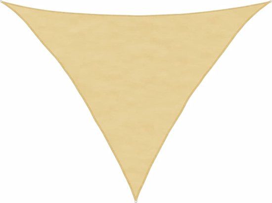 vidaXL Zonnezeil - 2,5x2,5x3,5 m - 100% polyester oxford - zandkleurig - Rond - Groen