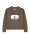 Watapparel Sweatshirt 'Schnauze' bruin / offwhite