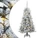 vidaXL Kunstmatige Hinged Kerstboom met 150 LED Wit 150 cm PE en PVC