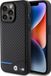 BMW iPhone 15 Pro Max Backcase hoesje - Leer - Zwart