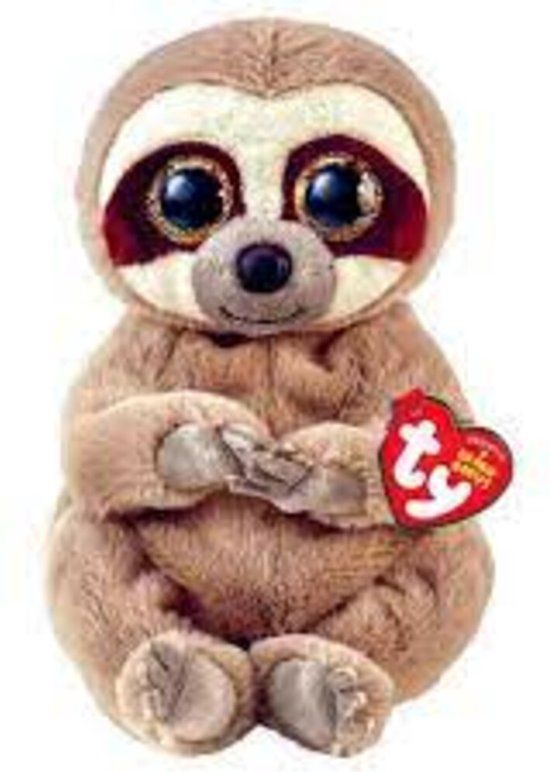 TY Beanie Babies Bellies Silas Sloth - 15 cm - Blauw