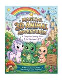 Magical 3D Animal Adventures: A Fairytale Coloring Book