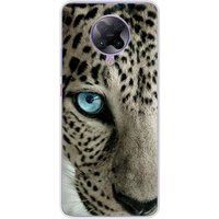 Xiaomi Poco F2 Pro Oeil de leopard bedrukt siliconen hoesje