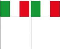 Merkloos Zwaaivlaggetjes Italië vlag - 10 stuks