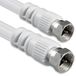 1aTTack.de SAT-antennekabel 2,5 meter, dubbel afgeschermd, F-connector > F-connector SAT wit F-F 80dB