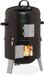 Relaxdays Rookoven BBQ - 3-in-1 Smokerbarbecue - Staal - Zwart/Zilver - ∅ 40 cm