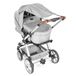 Reer ShineSafe Zonnezeil voor de kinderwagen, zonwering voor vele modellen, grijs