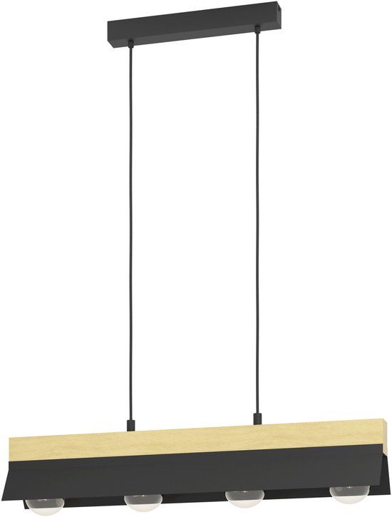Eglo Tarrafo Hanglamp - E27 - 88 cm - Zwart|Bruin