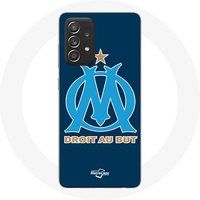 Olympique de Marseille OM blauw logo Maniacase Hoesjes voor Samsung Galaxy A52