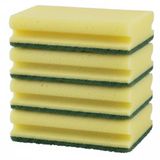 Merkloos 5x Extra grote schuursponzen / sponzen met greep 16,5 x 8 x 4,7 cm
