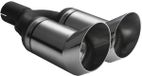 Ulter Sport Embout d'échappement - Double Rond DTM Race Ø80mm - Longueur 260mm - Montage -<gt/>50mm - Inox