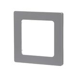 Wandplaat - kunststof plaat met 1 sleutel, zilverkleurig design, ideaal voor moderne en decoratieve elektrische installaties