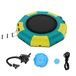 VEVOR Trampoline aquatique gonflable, trampoline sur l'eau 310x60 cm, plateforme de natation portable avec échelle et pompe à air électrique, rebondisseur flottant pour enfants, piscine, jaune vert