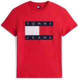 Tommy Hilfiger Tommy Jeans Tjm Reg Big Flag Ss T-Shirt - Rood - Maat M