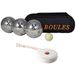 Merkloos / Sans marque Jeu de boules set 3 ballen/1 but in draagtas + compact meetlint/rolmaat 1,5 meter