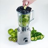 SEVERIN Blender SM3710, 1000 W, 1.5 Litre Verre, 6 Lames Inox, Fonction Pulse, Smoothie et Ice Maker, Inox