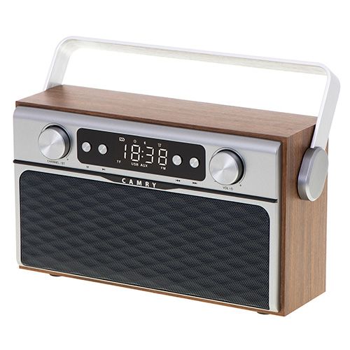 Camry CR 1183 - Draagbare Bluetooth Radio - Zwart/Bruin