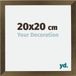 Your Decoration - Cadre photo 20x20 cm - MDF - Décor bronze - Mura