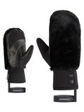 Ziener Katniss-Z Skiwanten voor dames/wintersport | Thermoshield, lederen binnenhand, kunstbont, zwart, S