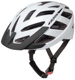 ALPINA PANOMA 3.0, white matt, 56-59 cm, optimaal geventileerde toerfietshelm met optioneel LED-licht voor volwassenen