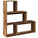 VidaXL Boekenkast 123x29x123 cm Hout Naturel Hout