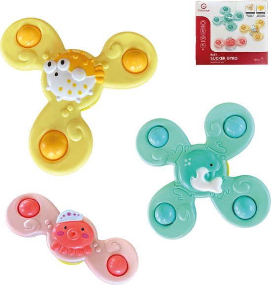 FEMUR Spinner Fidget Pastel - Baby Speelgoed - Kunststof - Interactief - 1+ jaar