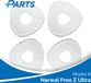 Narwal Freo Z Ultra Dweilpads (4 Stuks, Plus.Parts® alternatief voor CP-PJ-A00087-00-00)