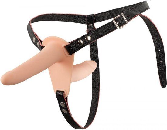 You2Toys Strap-On dubbele vibrator oplaadbaar - roze