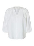 Slwcleo-Alberta SELECTED Slwcleo-Alberta Linen Blend T-shirt Noos