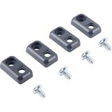 Bopla B WL-2 PC-V0-7024 Wandlasche Bocube Wandklem Polycarbonaat (V0) Grafietgrijs (RAL 7024) (l x b x h) 18 x 33 x 8 mm 1 stuk(s)