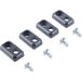 Bopla B WL-2 PC-V0-7024 Wandlasche Bocube Wandklem Polycarbonaat (V0) Grafietgrijs (RAL 7024) (l x b x h) 18 x 33 x 8 mm 1 stuk(s)