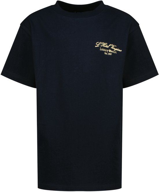 Vingino Huux Polo's & T-shirts Jongens - Polo shirt - Zwart - Maat 128