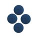 PowerGlide Biljartkeu, leer, standaard, blauw, 10 mm, 4 punten