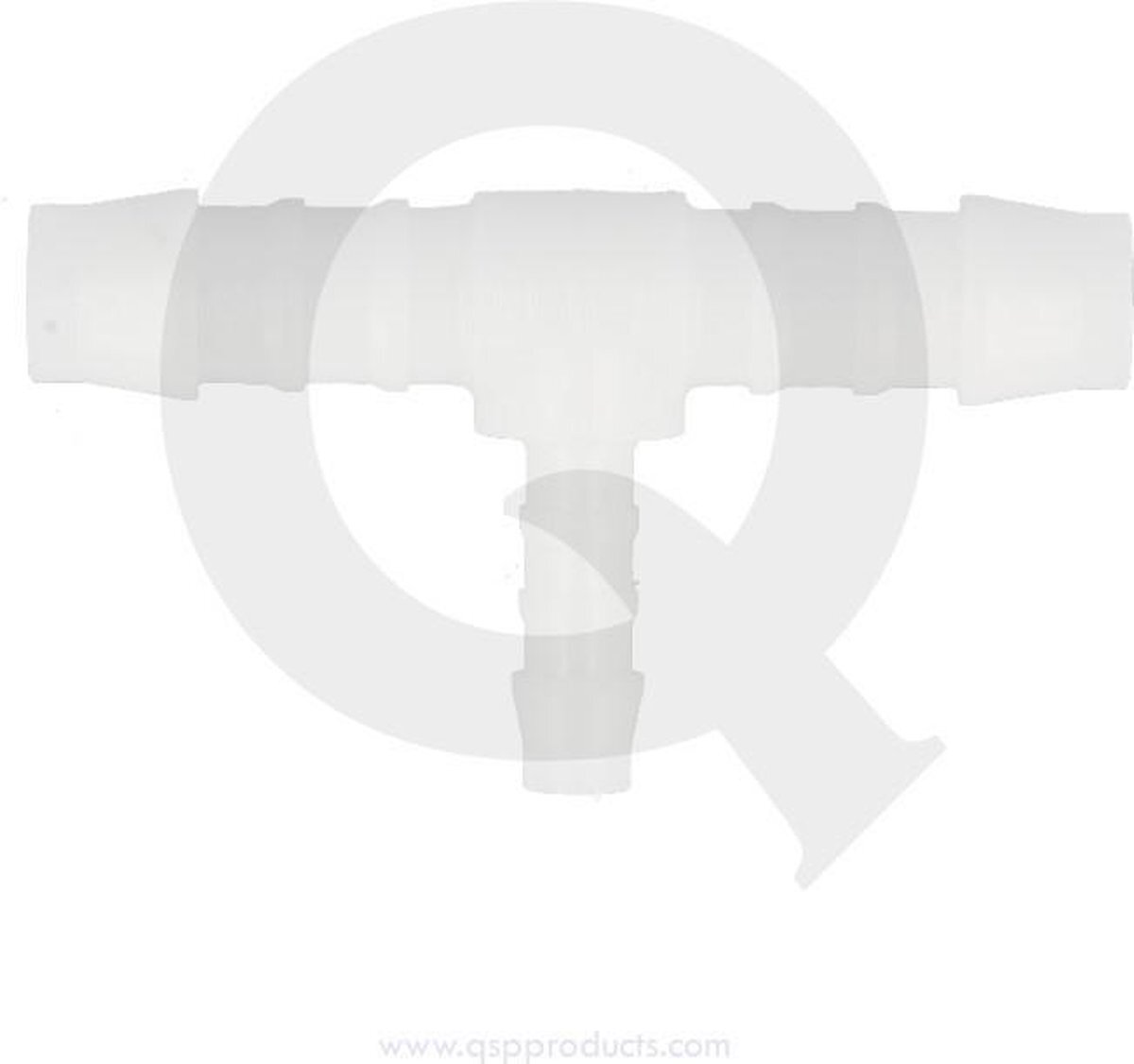 QSP Products Nylon T-stuk verloop 12 - 08 - 12 mm