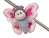 MagNICI 62608 Liefdesvlinder, 10 cm, rose, peluche avec aimant