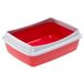 Ferplast Nip Plus Kattenbak, 10 stuks, 47 x 36 x 15,5 cm, bordeaux